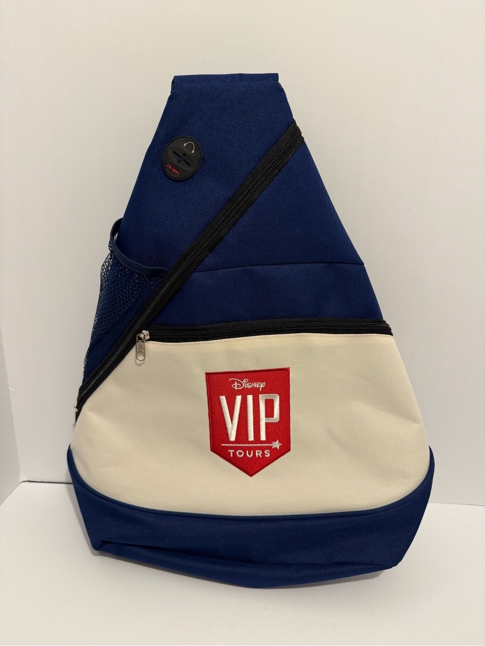 Disney Parks VIP Tours Sling Bag Blue Cream Crossbody Backpack Shoulder Travel